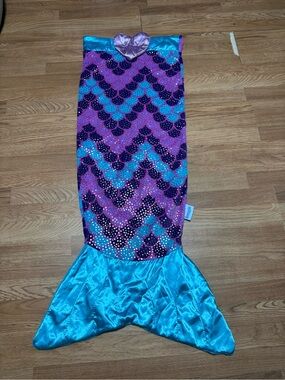 Kids Mermaid Tail Costume Sack - Purple & Turquoise Soft Material